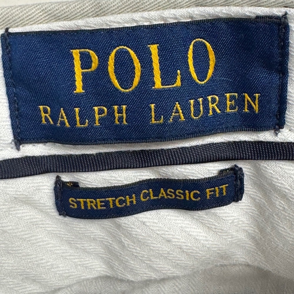 Polo Ralph Lauren Mens Stretch Classic Fit Chino Pants Tan Khaki 33x32 - Picture 8 of 16